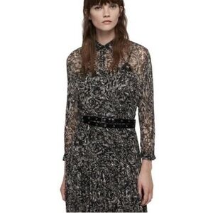 ALL SAINTS Eley Rosey Floral Print Shirt Dress ALLSAINTS Size 2